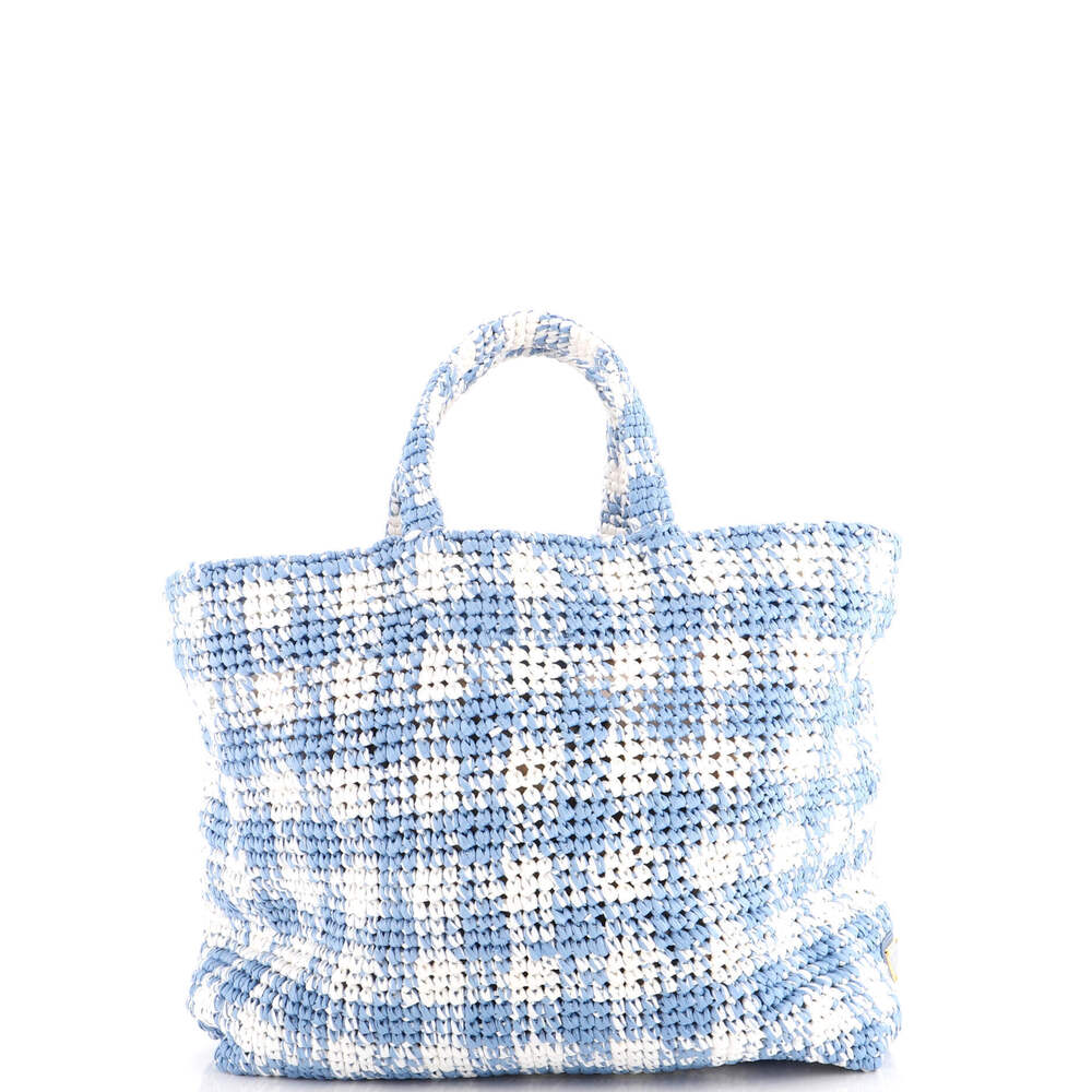 Prada Large Logo Tote Raffia - Picture 3 of 5